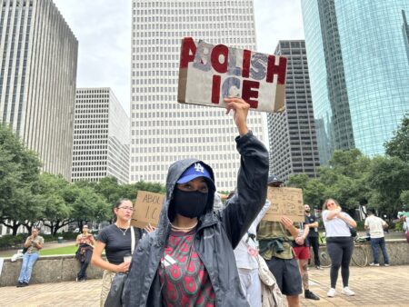 Hundreds protest at Houston City Hall as Whitmire says city shared evidence with DA’s office